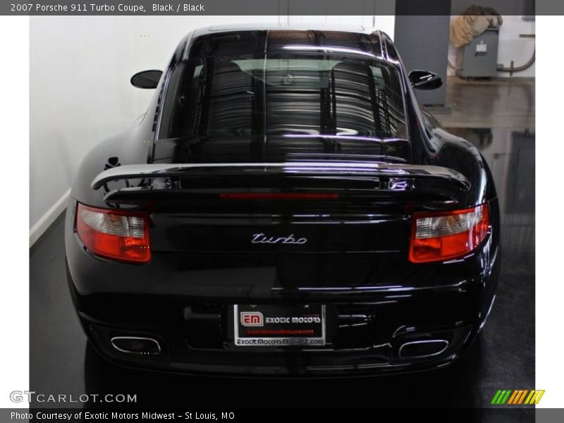 Black / Black 2007 Porsche 911 Turbo Coupe