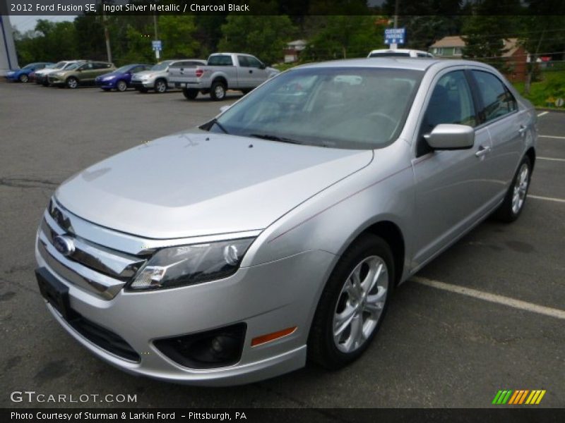 Ingot Silver Metallic / Charcoal Black 2012 Ford Fusion SE