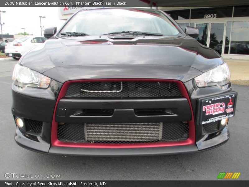 Phantom Black Pearl / Black 2008 Mitsubishi Lancer Evolution GSR