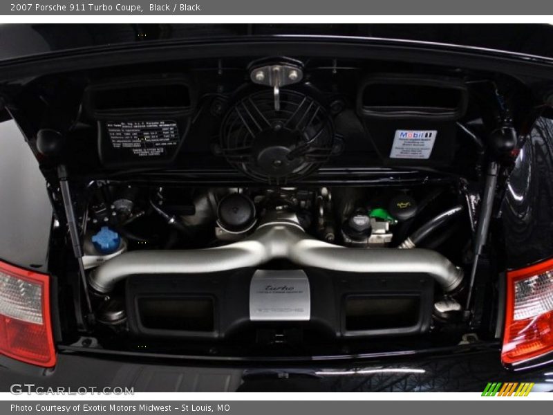 Black / Black 2007 Porsche 911 Turbo Coupe