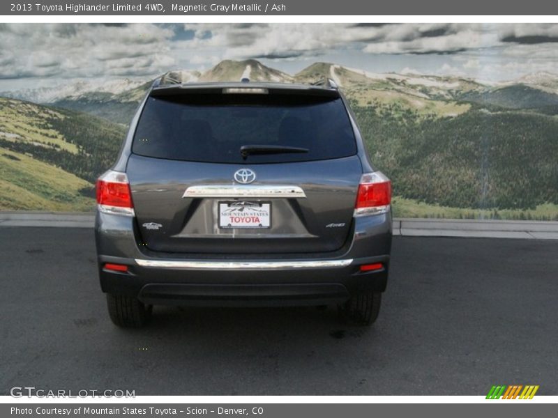 Magnetic Gray Metallic / Ash 2013 Toyota Highlander Limited 4WD