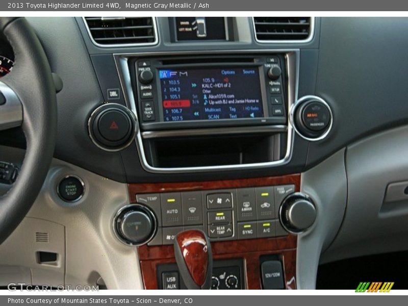 Magnetic Gray Metallic / Ash 2013 Toyota Highlander Limited 4WD
