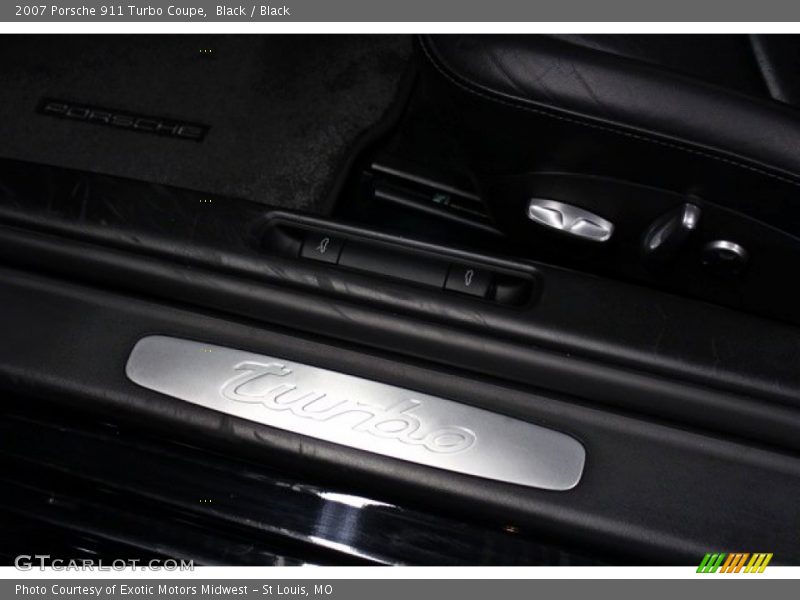 Black / Black 2007 Porsche 911 Turbo Coupe