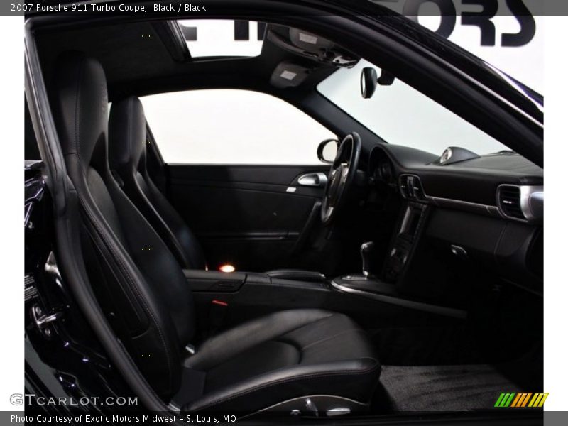 Black / Black 2007 Porsche 911 Turbo Coupe