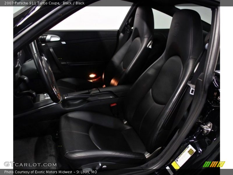 Black / Black 2007 Porsche 911 Turbo Coupe