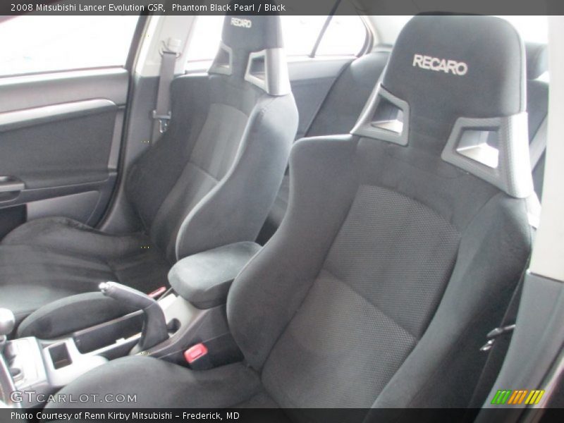 Front Seat of 2008 Lancer Evolution GSR