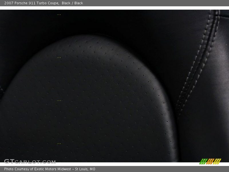 Black / Black 2007 Porsche 911 Turbo Coupe