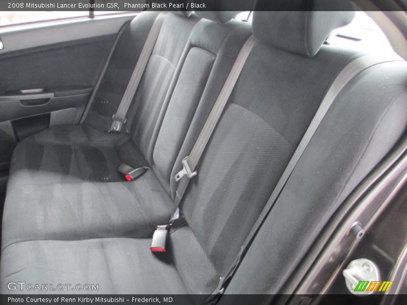 Rear Seat of 2008 Lancer Evolution GSR