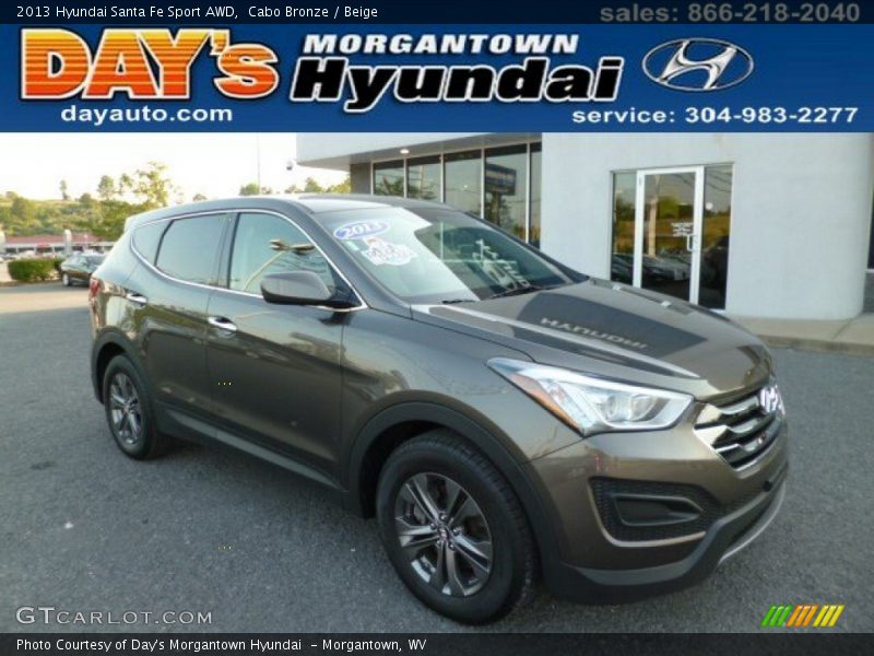Cabo Bronze / Beige 2013 Hyundai Santa Fe Sport AWD