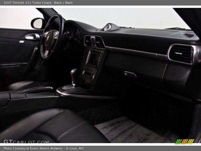Black / Black 2007 Porsche 911 Turbo Coupe