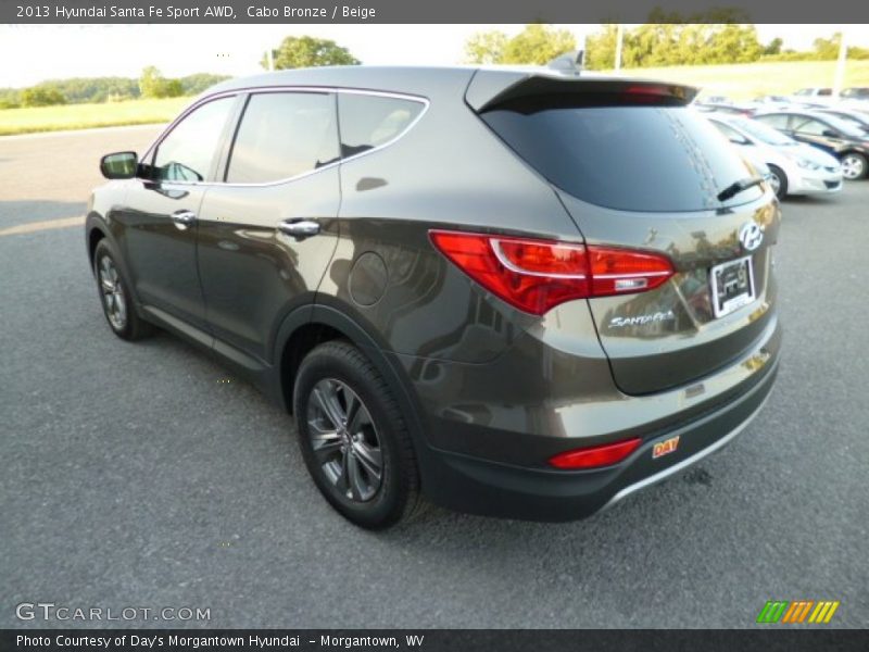 Cabo Bronze / Beige 2013 Hyundai Santa Fe Sport AWD