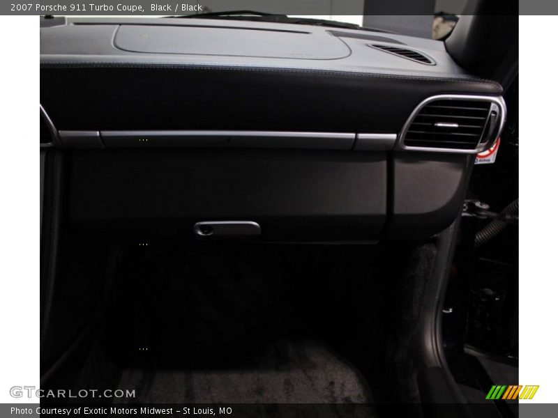 Black / Black 2007 Porsche 911 Turbo Coupe