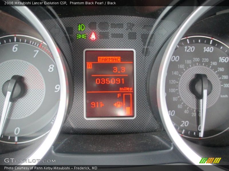 Phantom Black Pearl / Black 2008 Mitsubishi Lancer Evolution GSR
