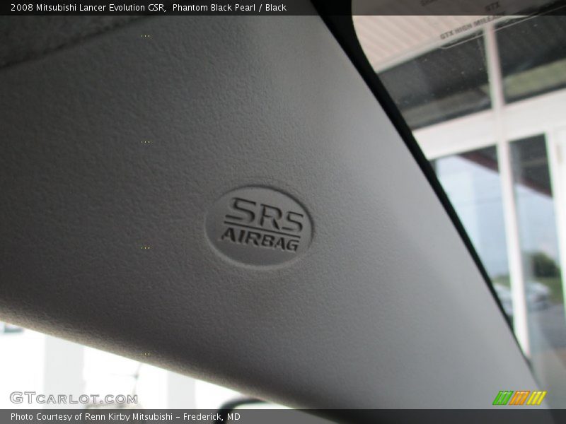 Phantom Black Pearl / Black 2008 Mitsubishi Lancer Evolution GSR