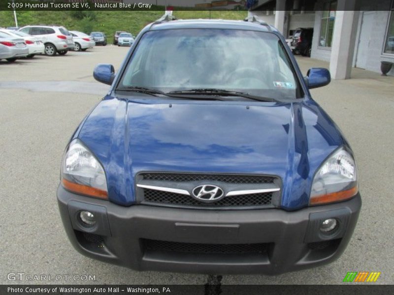 Nautical Blue / Gray 2009 Hyundai Tucson SE V6