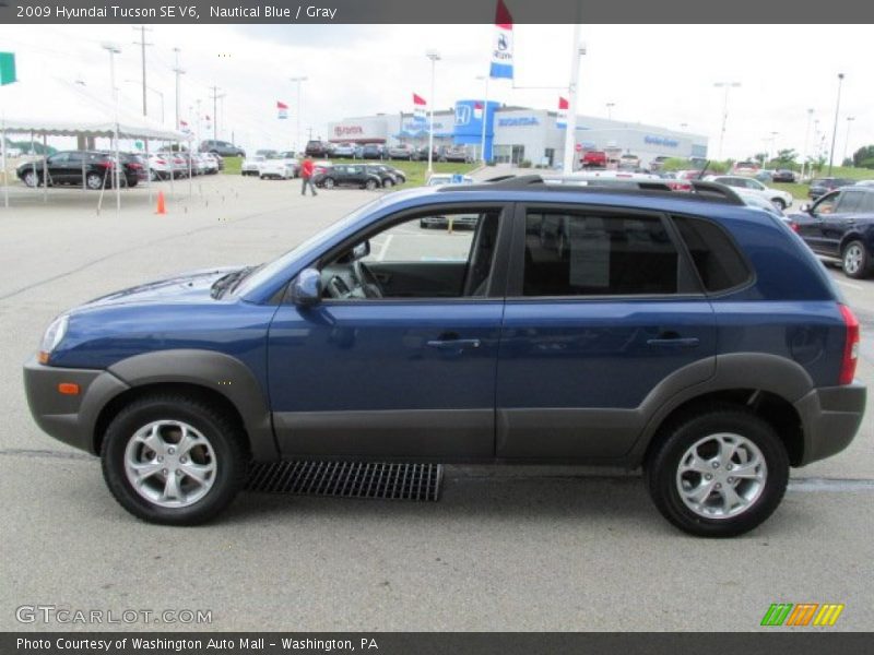 Nautical Blue / Gray 2009 Hyundai Tucson SE V6