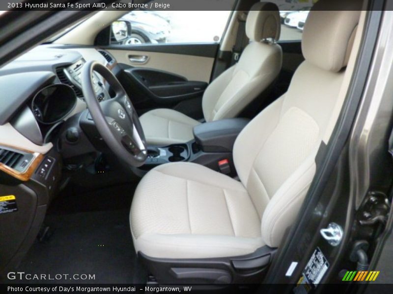 Front Seat of 2013 Santa Fe Sport AWD