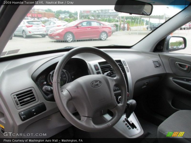 Nautical Blue / Gray 2009 Hyundai Tucson SE V6