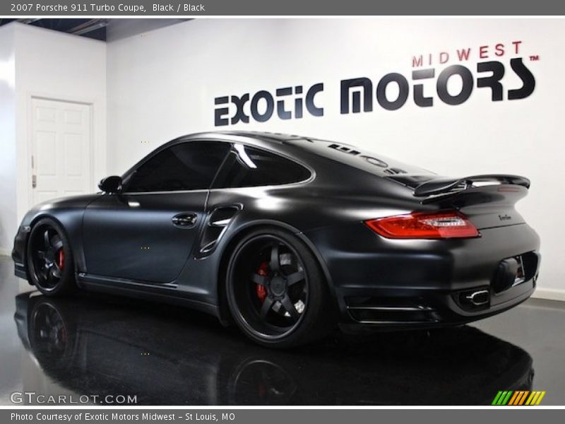 Black / Black 2007 Porsche 911 Turbo Coupe