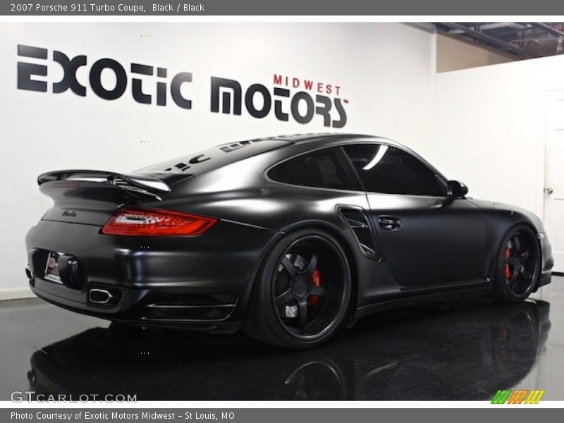 Black / Black 2007 Porsche 911 Turbo Coupe