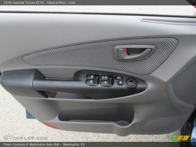 Nautical Blue / Gray 2009 Hyundai Tucson SE V6