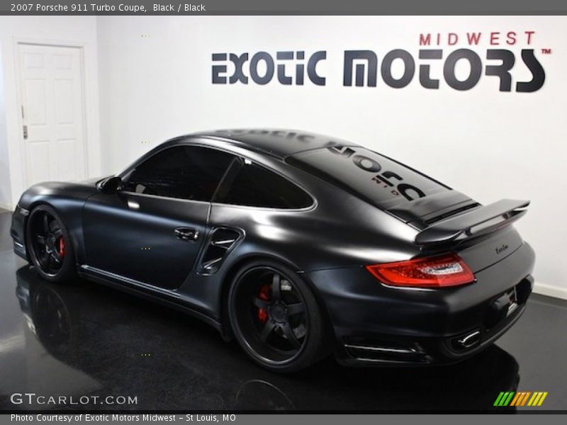 Black / Black 2007 Porsche 911 Turbo Coupe