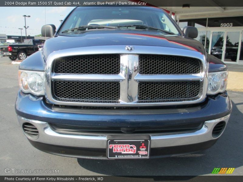 Atlantic Blue Pearl / Dark Slate Gray 2004 Dodge Ram 1500 ST Quad Cab 4x4