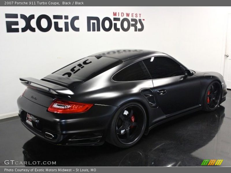 Black / Black 2007 Porsche 911 Turbo Coupe