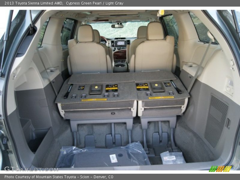 Cypress Green Pearl / Light Gray 2013 Toyota Sienna Limited AWD