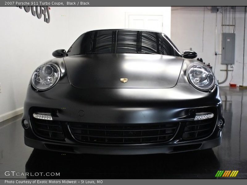 Black / Black 2007 Porsche 911 Turbo Coupe