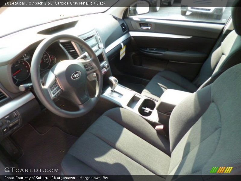 Carbide Gray Metallic / Black 2014 Subaru Outback 2.5i