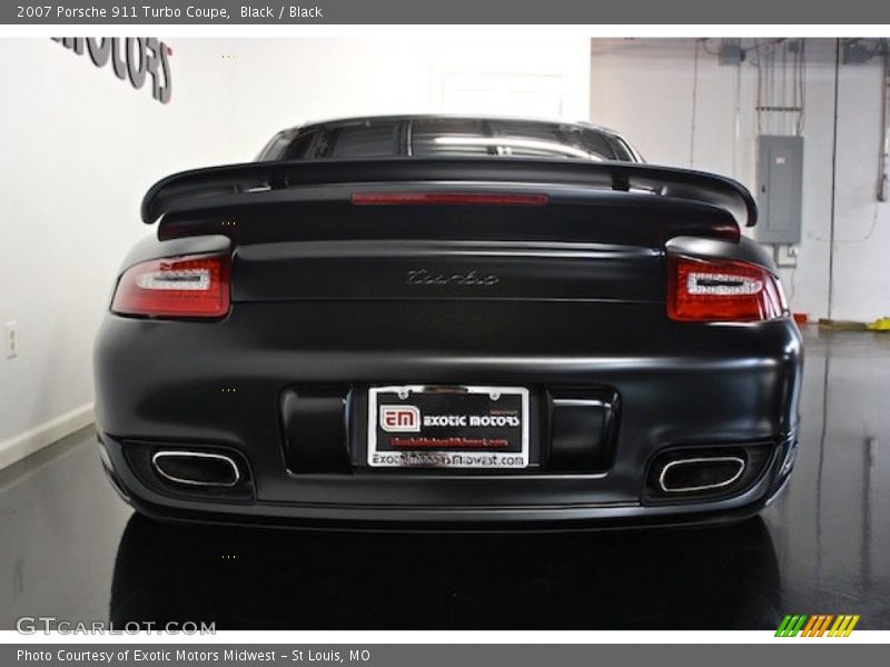 Black / Black 2007 Porsche 911 Turbo Coupe