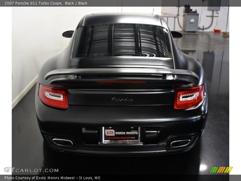 Black / Black 2007 Porsche 911 Turbo Coupe