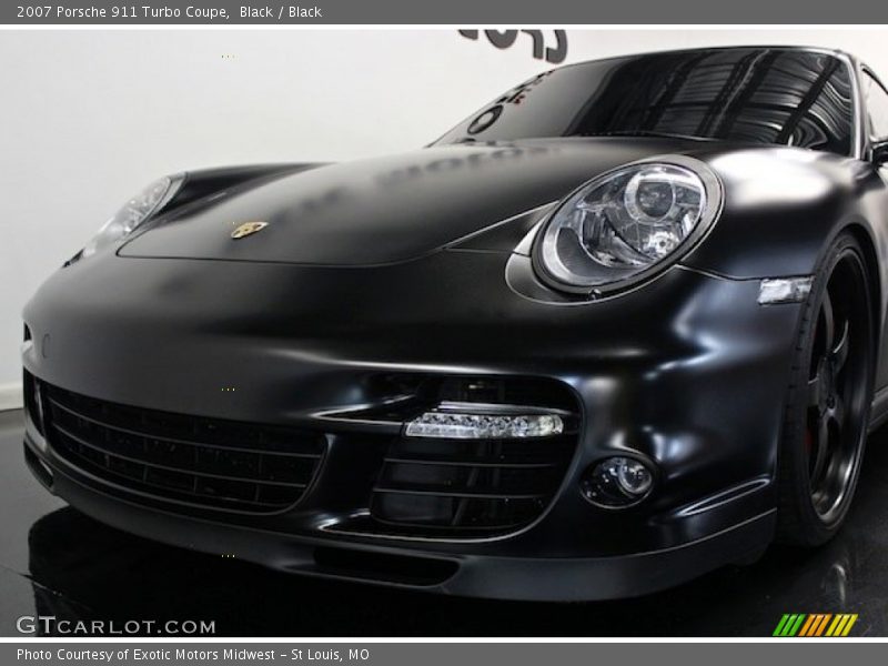 Black / Black 2007 Porsche 911 Turbo Coupe