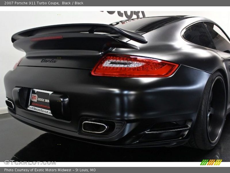 Black / Black 2007 Porsche 911 Turbo Coupe