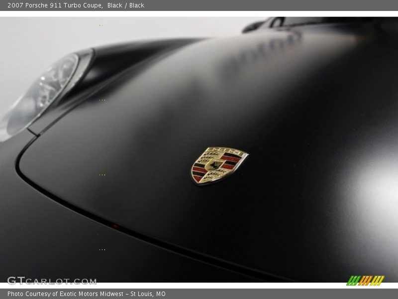 Black / Black 2007 Porsche 911 Turbo Coupe