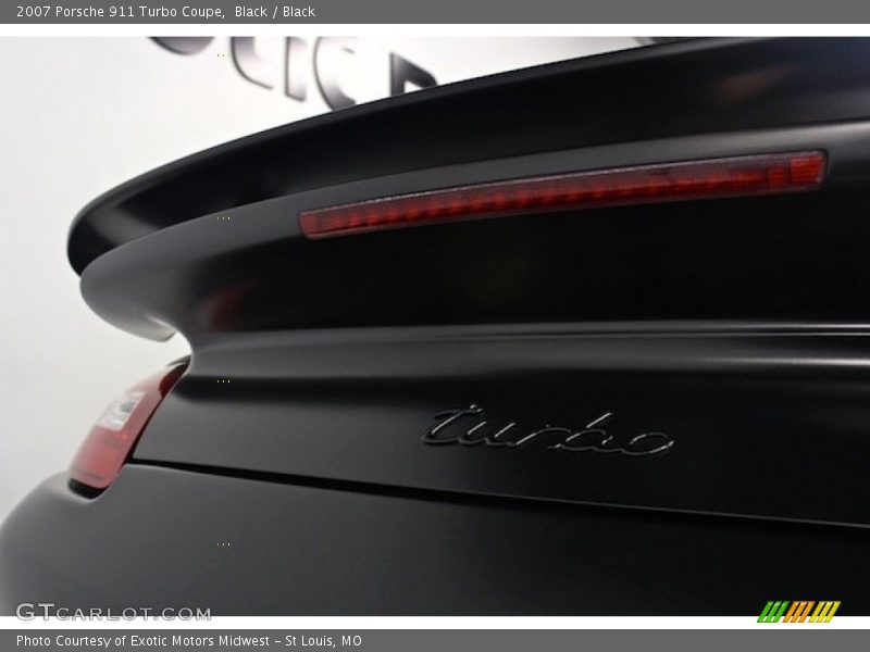 Black / Black 2007 Porsche 911 Turbo Coupe