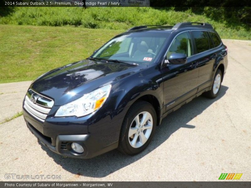 Deep Indigo Pearl / Ivory 2014 Subaru Outback 2.5i Premium