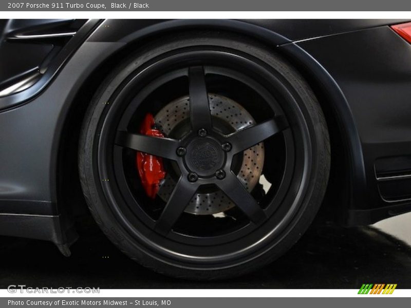 Black / Black 2007 Porsche 911 Turbo Coupe