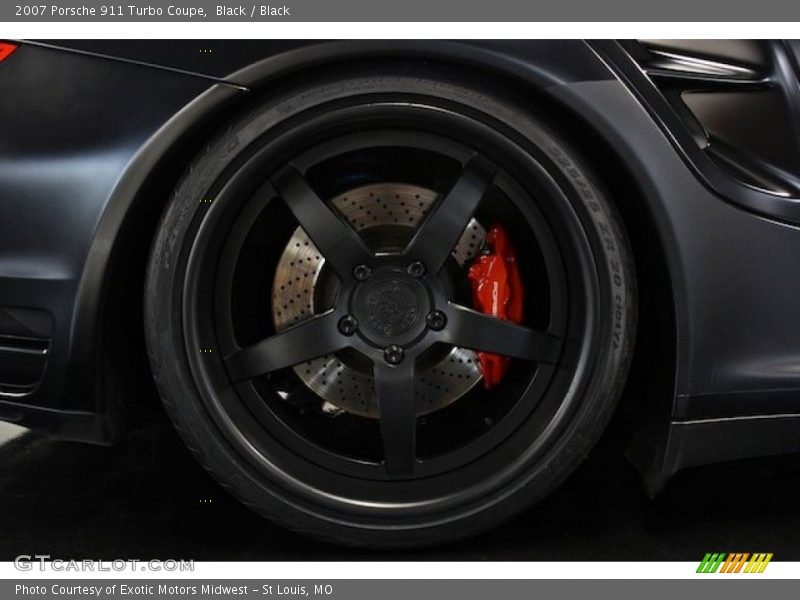 Black / Black 2007 Porsche 911 Turbo Coupe