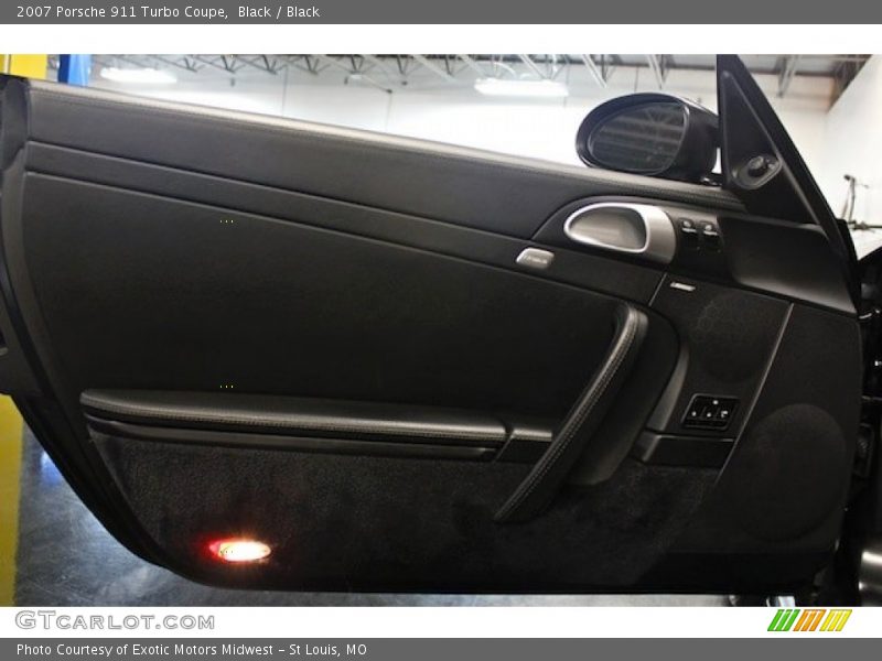Black / Black 2007 Porsche 911 Turbo Coupe
