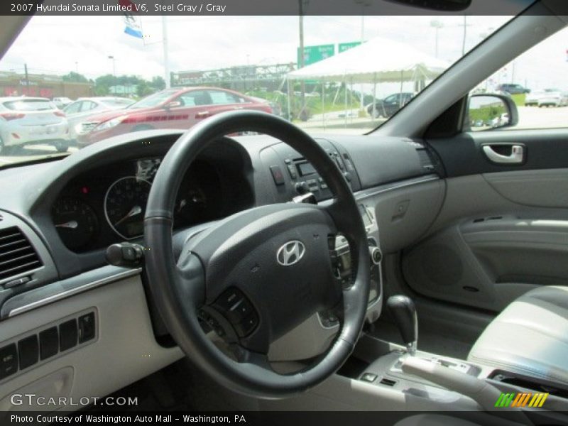 Steel Gray / Gray 2007 Hyundai Sonata Limited V6