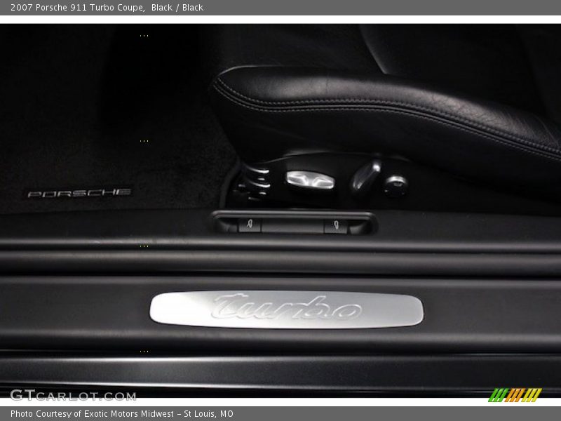 Black / Black 2007 Porsche 911 Turbo Coupe