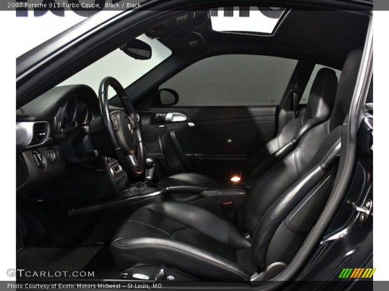 Black / Black 2007 Porsche 911 Turbo Coupe