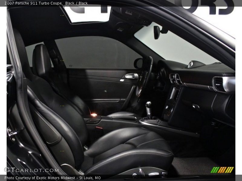 Black / Black 2007 Porsche 911 Turbo Coupe