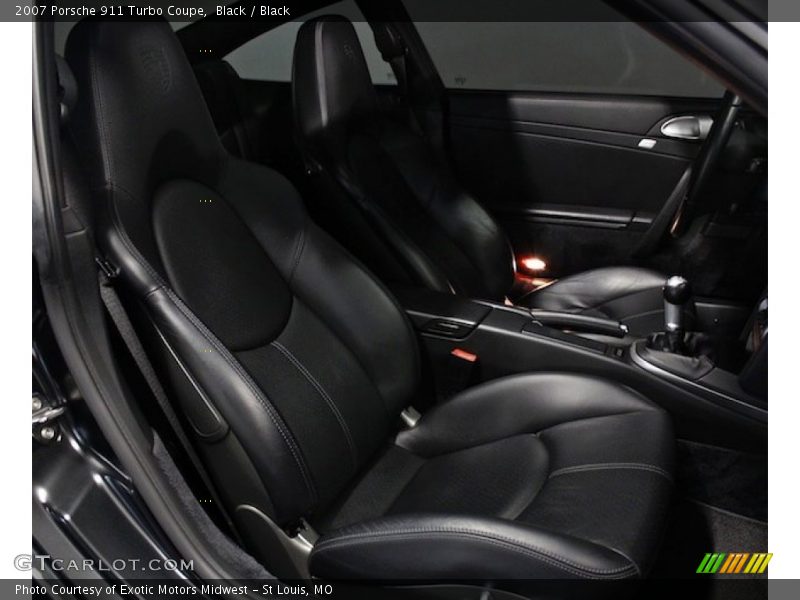 Black / Black 2007 Porsche 911 Turbo Coupe