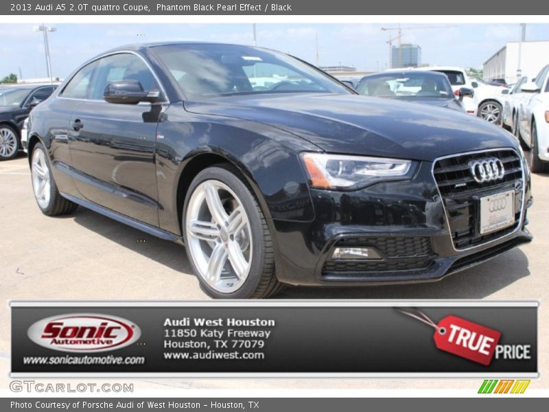 Phantom Black Pearl Effect / Black 2013 Audi A5 2.0T quattro Coupe