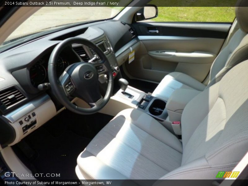 Deep Indigo Pearl / Ivory 2014 Subaru Outback 2.5i Premium
