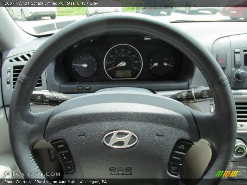 Steel Gray / Gray 2007 Hyundai Sonata Limited V6