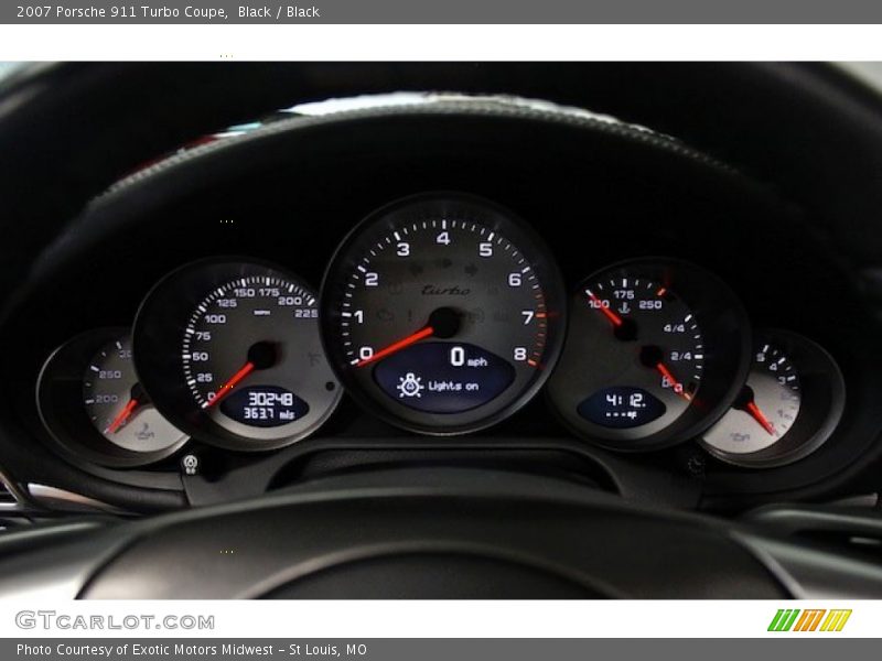  2007 911 Turbo Coupe Turbo Coupe Gauges